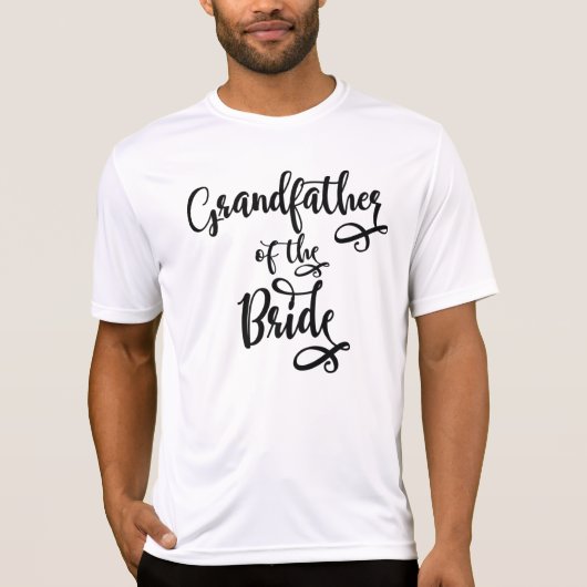 Grootvader van de bruid t-shirt (Voorkant)