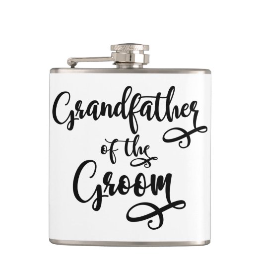 Grootvader van de bruidegom heupfles (Voorkant)