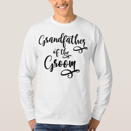 Grootvader van de bruidegom t-shirt (Voorkant)