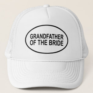 Grootvader van de bruidsbruidende ovaal trucker pet