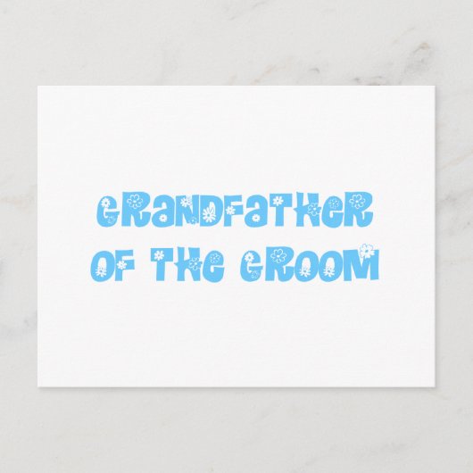 Grootvader van de Groom Briefkaart (Voorkant)