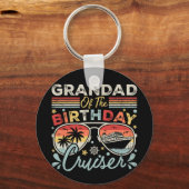 Grootvader van de Verjaardag Cruiser Vakantie Cirk Sleutelhanger (Achterkant)
