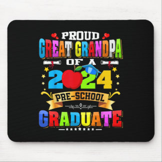 Grootvader van een 2024 Pre-k Afstuderen Funny Fam Muismat