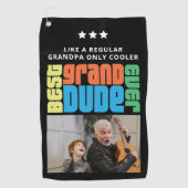 Grootvader van Grand Man Foto Golfhanddoek (Voorkant)