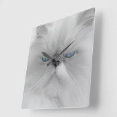 Grootvader van het aambeeld Grumpy Cat Vierkante Klok (Hoek)