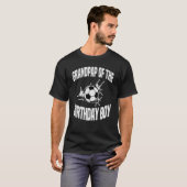 Grootvader van het verjaardagsjongen Voetbal Team T-shirt (Voorkant volledig)
