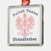 Grootvader van Poolse Texan Eagle Metalen Ornament (Links)