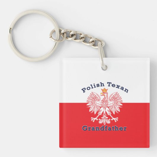 Grootvader van Poolse Texan Eagle Sleutelhanger (voorkant)