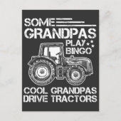 Grootvader van tractor Farmer Ranch grootouders Briefkaart (Voorkant)
