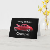 Grootvader Verjaardag Klassieke Auto Kaart (Gele Bloem)