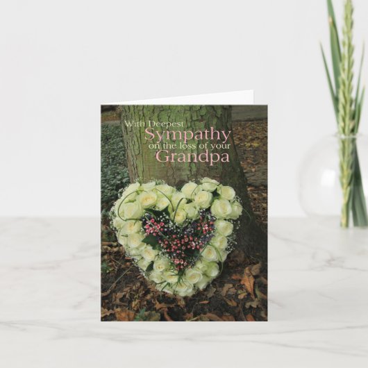 Grootvader verliest Roos sympathie Kaart (Voorkant)