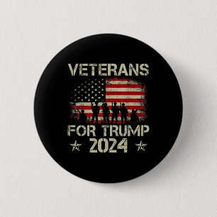 Grootvader veteranen voor Trump 2024, Amerikaanse Ronde Button 5,7 Cm
