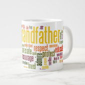 Grootvader Word Cloud Mok (Voorkant rechts)