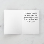 GROOTVADER WORDT "EEN DAG BIJ DE LAKE KAART" GEWEN KAART (Binnen)