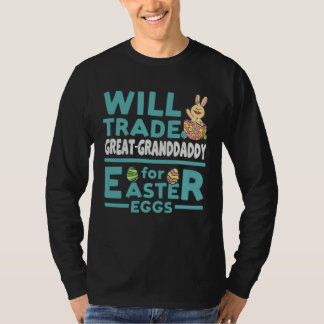 Grootvader zal worden geruild voor paaseieren fami t-shirt