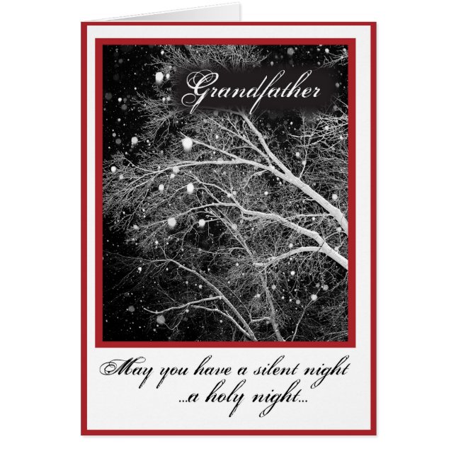 Grootvader, zwarte en witte kerstavond (Voorkant)