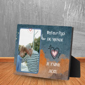 Grootvaderdag gepersonaliseerd cadeau beste opa fotoplaat