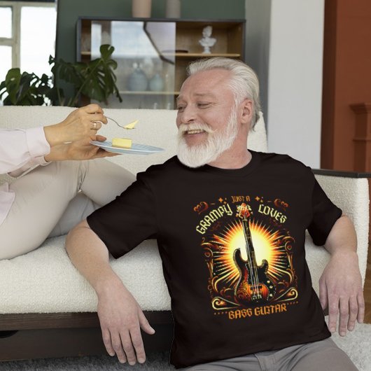  grootvaders basgitaristen ontwerp t-shirt