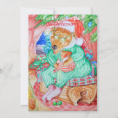 Grootvaders kerstWenskaart Feestdagenkaart (Voorkant)