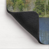 Grootvader's Rustieke Cabin Water Scene Muismat (Hoek)