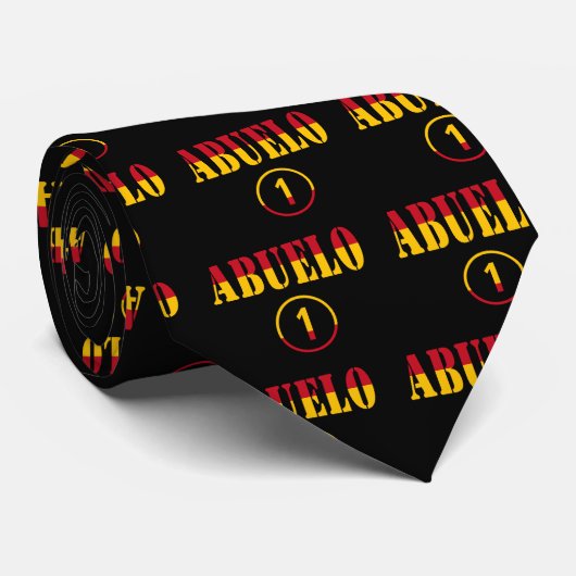 Grootvaders van Spanje: Abuelo Numero Uno Stropdas (Opgerold)