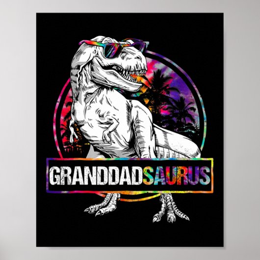 Grootvadersaurus Dinosaur Grootvader Saurus Bijpas Poster (Voorkant)