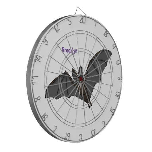 Grootvampiervleermuis cartoon dartbord (Voorkant Links)