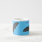 Grootvampiervleermuis cartoon espresso kop (Voorkant)