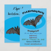 Grootvampiervleermuis cartoon kaart (Voorkant / Achterkant)