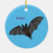 Grootvampiervleermuis cartoon keramisch ornament (Achterkant)