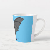 Grootvampiervleermuis cartoon latte mok (Rechts)