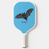 Grootvampiervleermuis cartoon pickleball paddle (Achterkant)