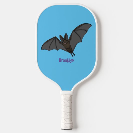 Grootvampiervleermuis cartoon pickleball paddle (Voorkant)