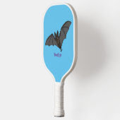 Grootvampiervleermuis cartoon pickleball paddle (Links)