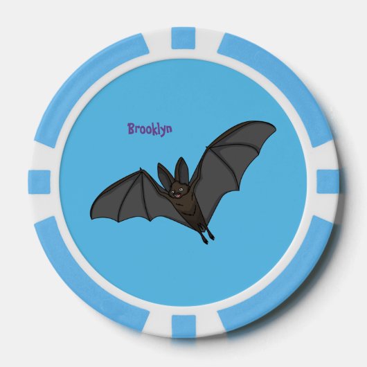 Grootvampiervleermuis cartoon poker chips (Voorkant)