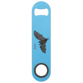 Grootvampiervleermuis cartoon speed flessenopener (Achterkant)