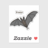 Grootvampiervleermuis cartoon sticker (Vel)