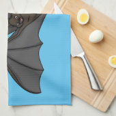 Grootvampiervleermuis cartoon theedoek (Quarter Fold)