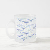 Grootvis Waterverf Matglas Koffiemok (Links)