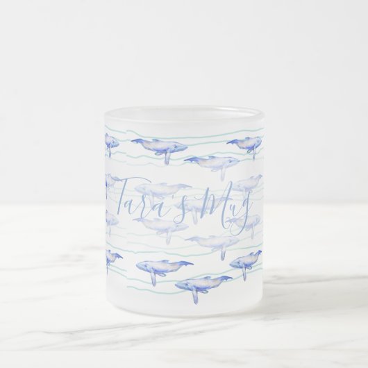 Grootvis Waterverf Matglas Koffiemok (Center)