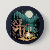 Grootvoet Alien UFO Cryptid Paranormale Ontmoeting Ronde Button 7,6 Cm (Voorkant)