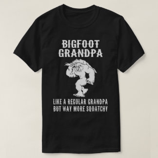 Grootvoet Opa Grappig Squatchy Ontwerp T-shirt