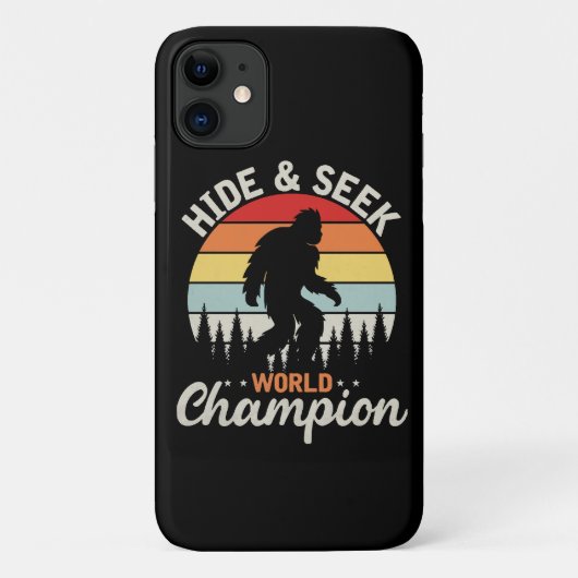 Grootvoet Verstoppertje Wereldkampioen Case-Mate iPhone Case (Achterkant)