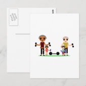 Grootvoeten kunnen leven briefkaart (Voorkant / Achterkant)