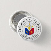 Grootzegel van de Republiek der Filipijnen Ronde Button 3,2 Cm (Voorkant /achterkant)