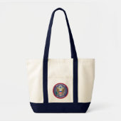 Grootzegel van de Verenigde Staten Cirkelvorm Tote Bag (Voorkant)