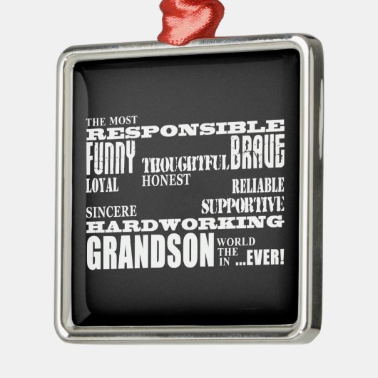 Grootzonen Birthdays & Kerstmis : Kwaliteit Metalen Ornament (Links)