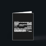 Grootzonen Verjaardagen & Kerstmis: Kwaliteiten Feestdagen Kaart<br><div class="desc">Kwaliteiten van een Man voor kleinzonen is een stijlvol, modern geschenk voor de meest verantwoordelijke, grappige, moedige, doordachte, loyale, eerlijk, betrouwbaar, oprecht, ondersteunende, hardwerkende kleinzoon in de wereld ooit: gepresenteerd in modieuze zwart-wit; in een verscheidenheid van hedendaagse, mannelijke lettertypen. : Deze opvallende, designer geschenken zijn aanpasbaar: voeg je eigen tekst,...</div>