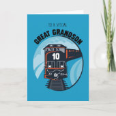 Grootzoon 10th Birthday Train, kleine jongen Kaart (Voorkant)