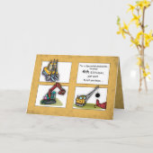 Grootzoon 4th Birthday, vrachtwagens Kaart (Gele Bloem)